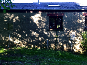 back of barn cottage shadows